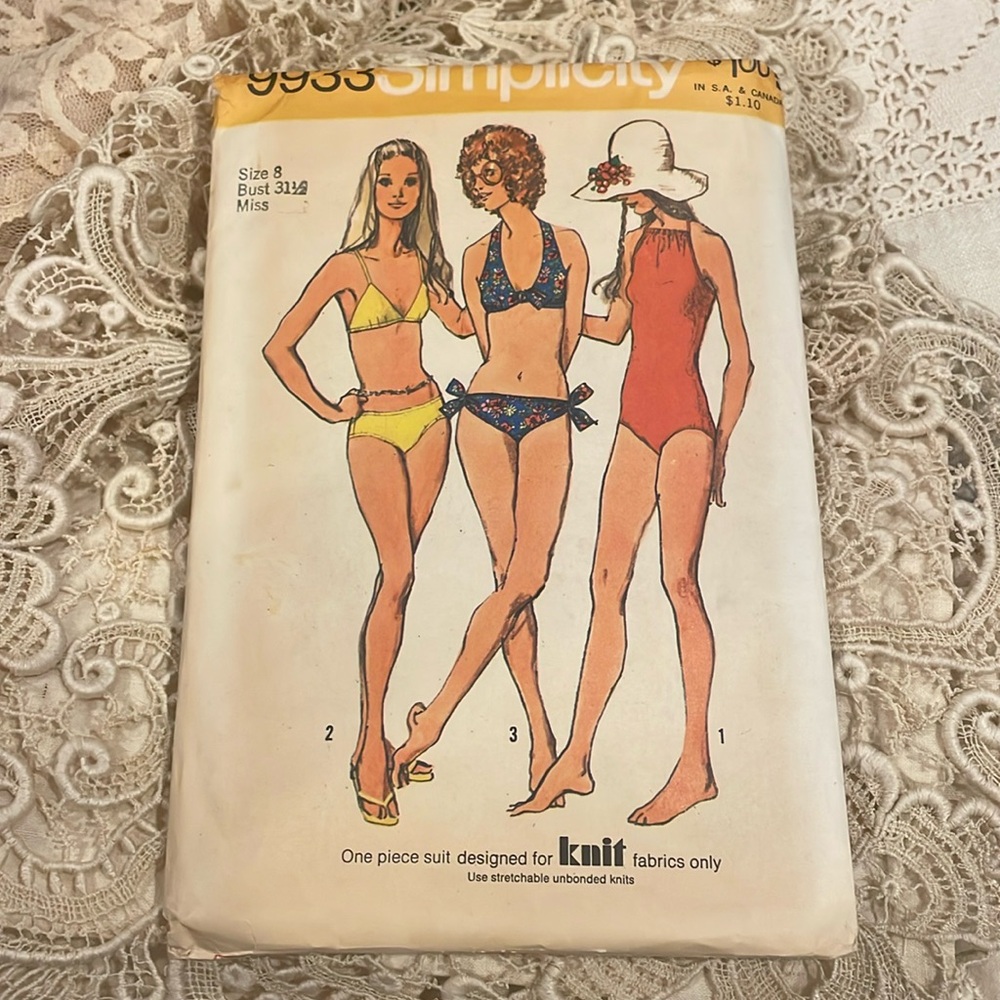 Vtg‎ 1972 Bathing Suit Pattern